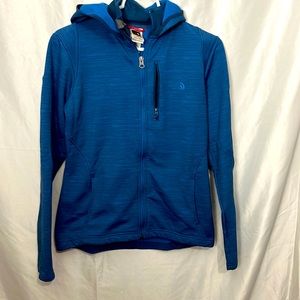 Womens North Face zip up hooded sweatshirt